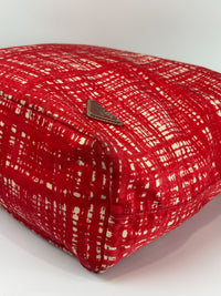 Tessuto Red & White Stampato Nylon 2-Way Tote