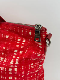 Tessuto Red & White Stampato Nylon 2-Way Tote