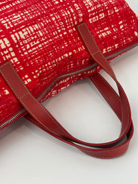 Tessuto Red & White Stampato Nylon 2-Way Tote