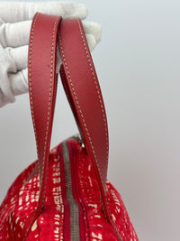 Tessuto Red & White Stampato Nylon 2-Way Tote