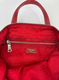 Tessuto Red & White Stampato Nylon 2-Way Tote