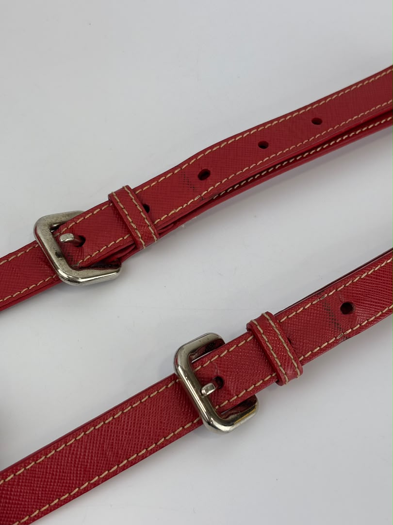 Tessuto Red & White Stampato Nylon 2-Way Tote