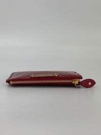Monogram Vernis Pochette Cles Key & Change Holder in Cherry Red