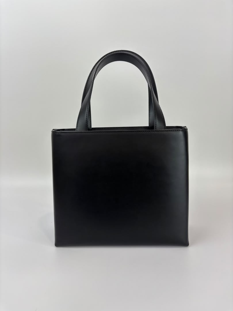 Gancini Top Handle Bag in Black