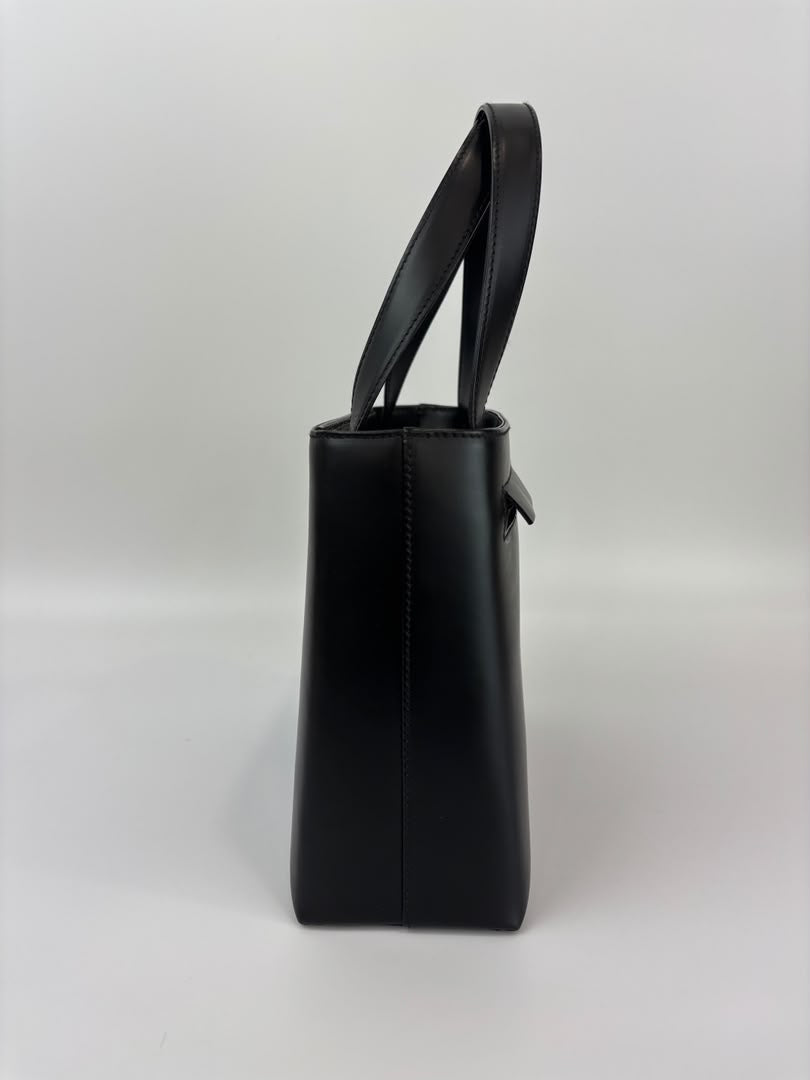 Gancini Top Handle Bag in Black