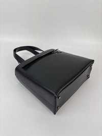 Gancini Top Handle Bag in Black