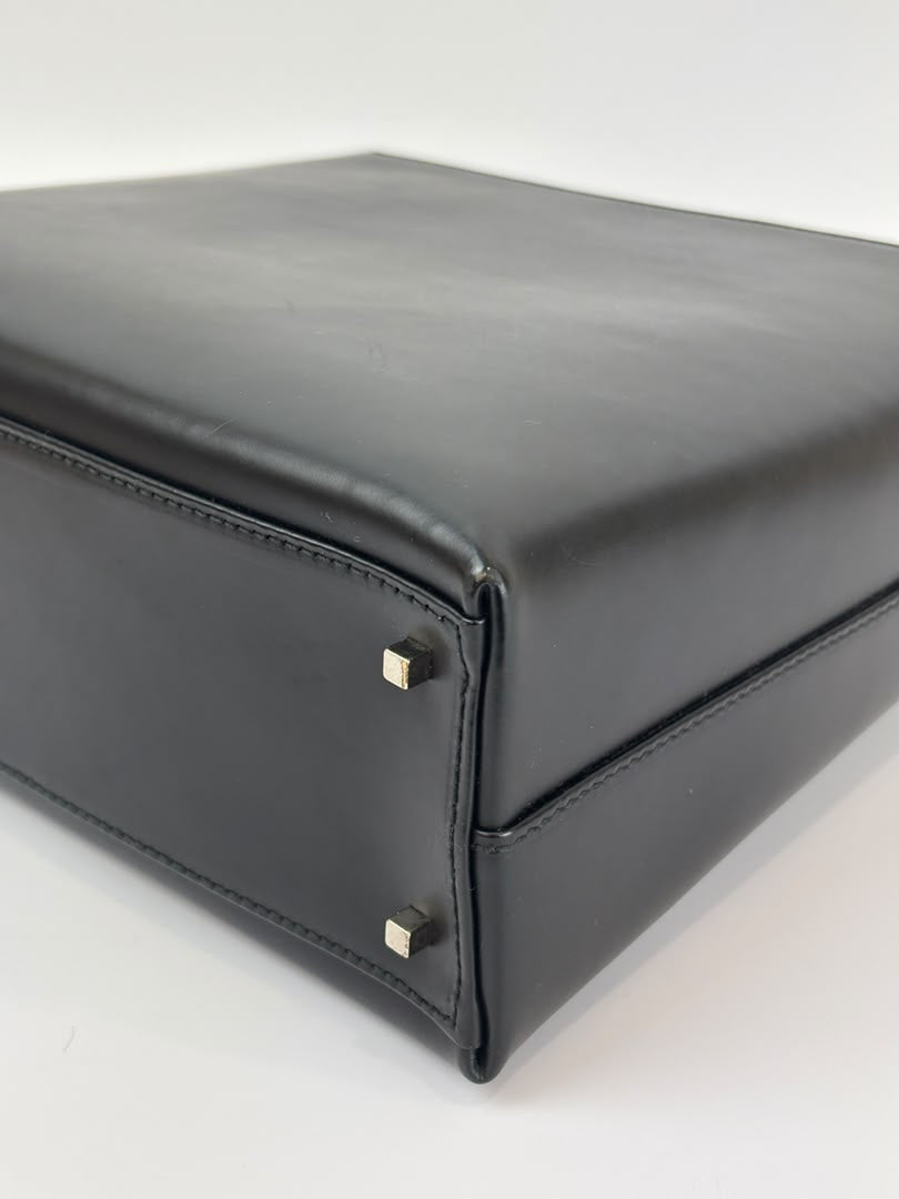 Gancini Top Handle Bag in Black