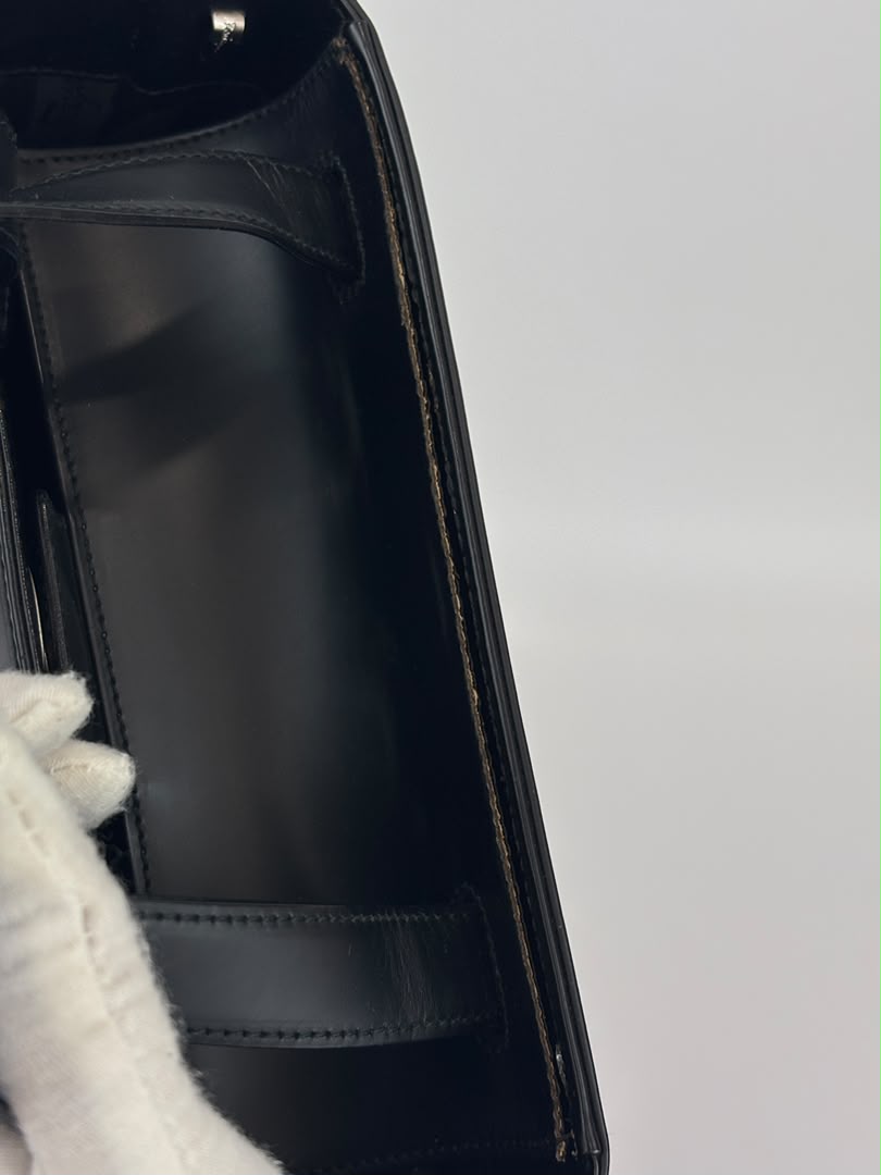 Gancini Top Handle Bag in Black