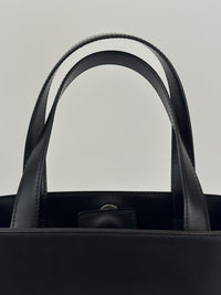Gancini Top Handle Bag in Black