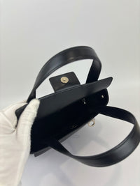 Gancini Top Handle Bag in Black
