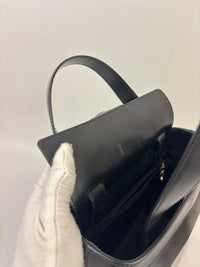 Gancini Top Handle Bag in Black