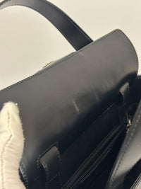 Gancini Top Handle Bag in Black