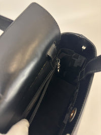 Gancini Top Handle Bag in Black