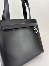 Gancini Top Handle Bag in Black