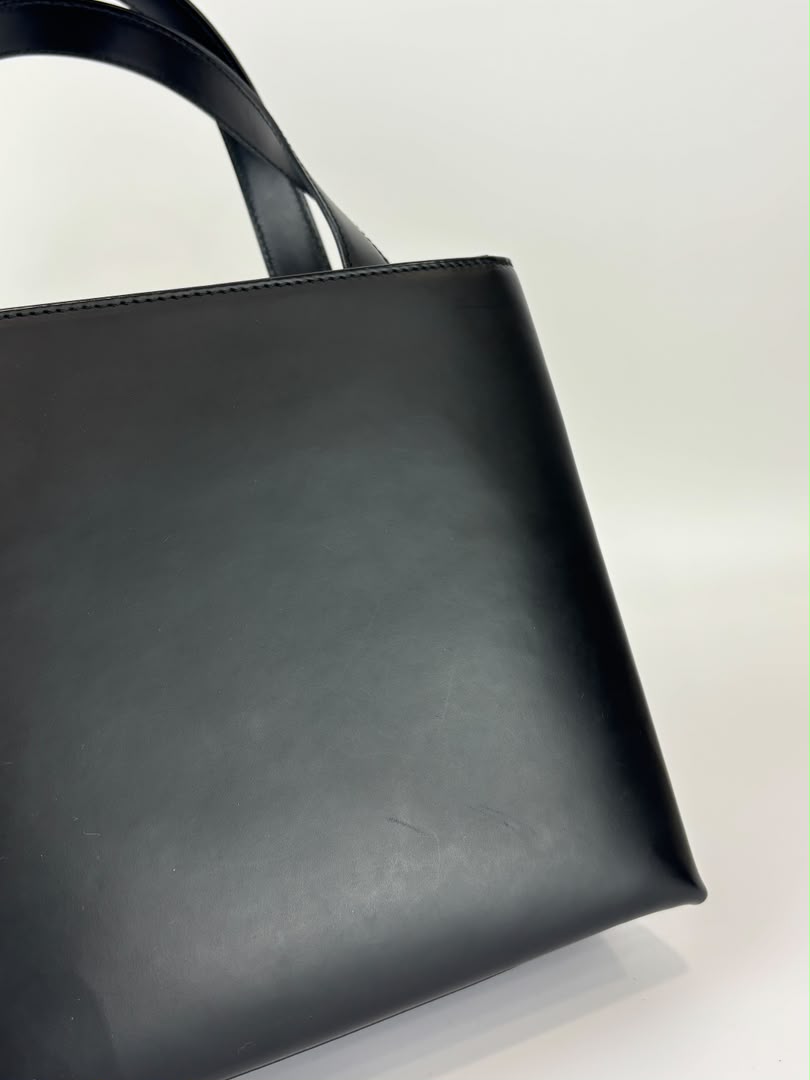 Gancini Top Handle Bag in Black