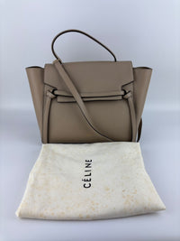 Mini Belt Bag in Light Taupe Grained Calfskin Leather
