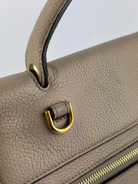 Mini Belt Bag in Light Taupe Grained Calfskin Leather