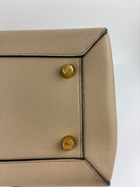 Mini Belt Bag in Light Taupe Grained Calfskin Leather