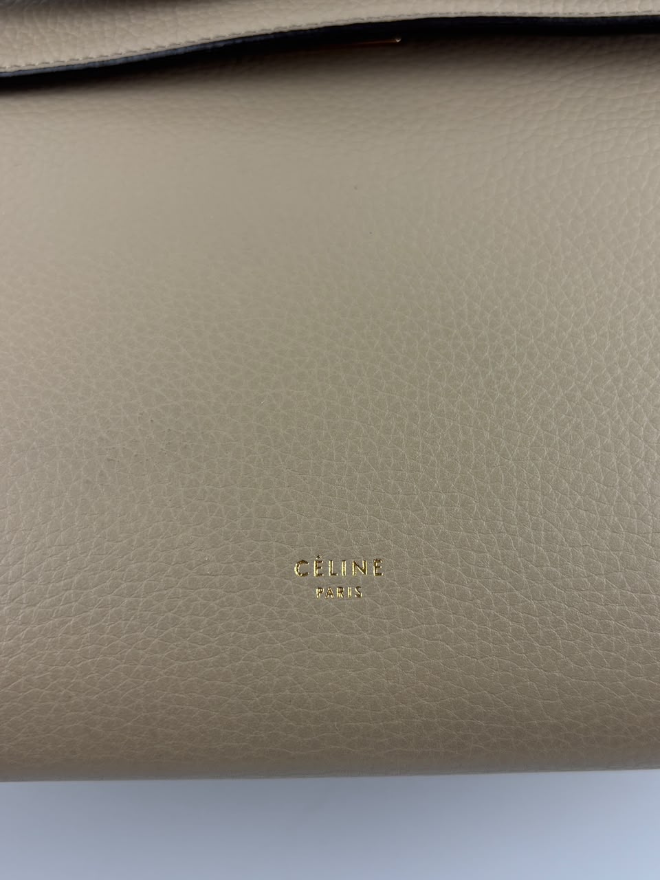 Mini Belt Bag in Light Taupe Grained Calfskin Leather