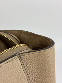 Mini Belt Bag in Light Taupe Grained Calfskin Leather