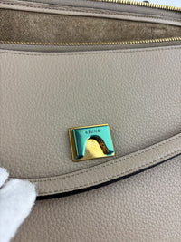 Mini Belt Bag in Light Taupe Grained Calfskin Leather