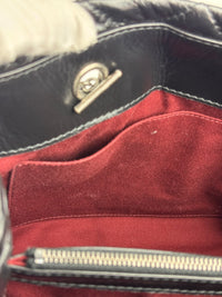 Tote Bag Black Aged Calfskin Leather RHW