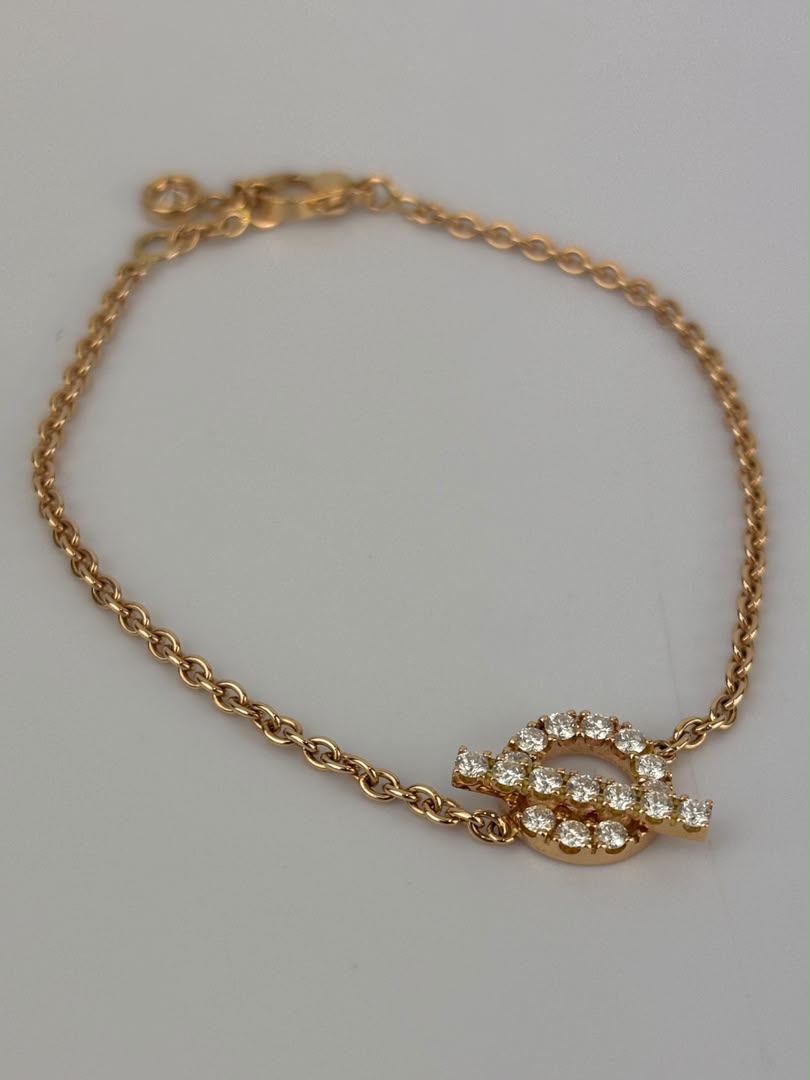 Finesse Bracelet Rose Gold with Diamonds