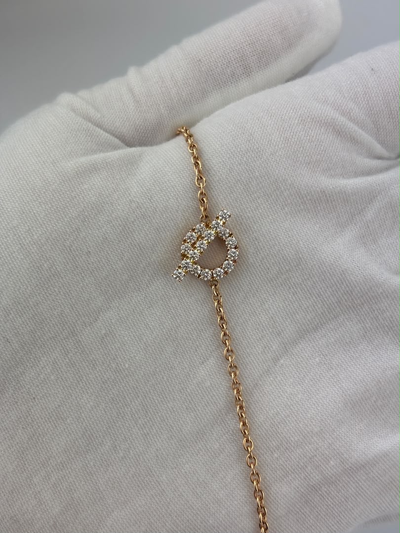 Finesse Bracelet Rose Gold with Diamonds