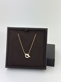 Finesse Pendant Necklace Rose Gold with Diamonds