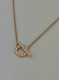Finesse Pendant Necklace Rose Gold with Diamonds