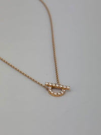 Finesse Pendant Necklace Rose Gold with Diamonds