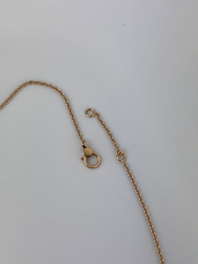 Finesse Pendant Necklace Rose Gold with Diamonds