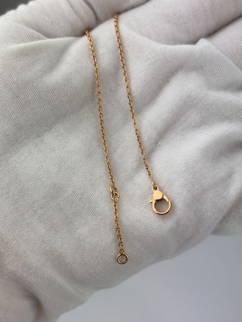 Finesse Pendant Necklace Rose Gold with Diamonds