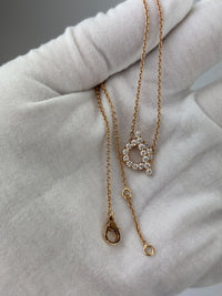 Finesse Pendant Necklace Rose Gold with Diamonds