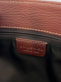 Vintage Brown Pigskin Leather 2-Way Tote