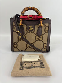 Jumbo GG Canvas Diana Small Tote