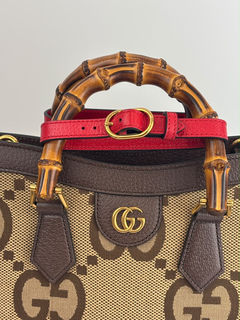Jumbo GG Canvas Diana Small Tote