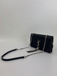 Kate Small Tassel Chain Bag in Black SHW