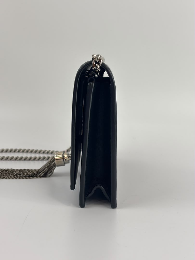 Kate Small Tassel Chain Bag in Black SHW