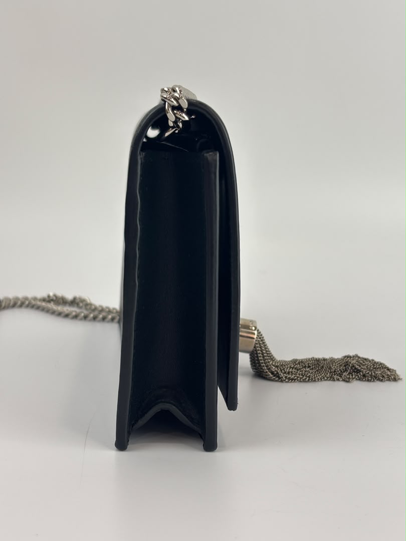 Kate Small Tassel Chain Bag in Black SHW