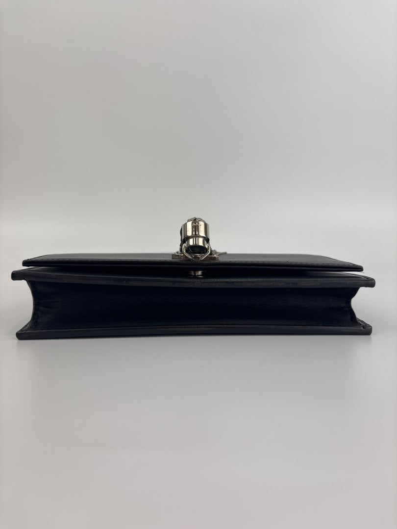 Kate Small Tassel Chain Bag in Black SHW