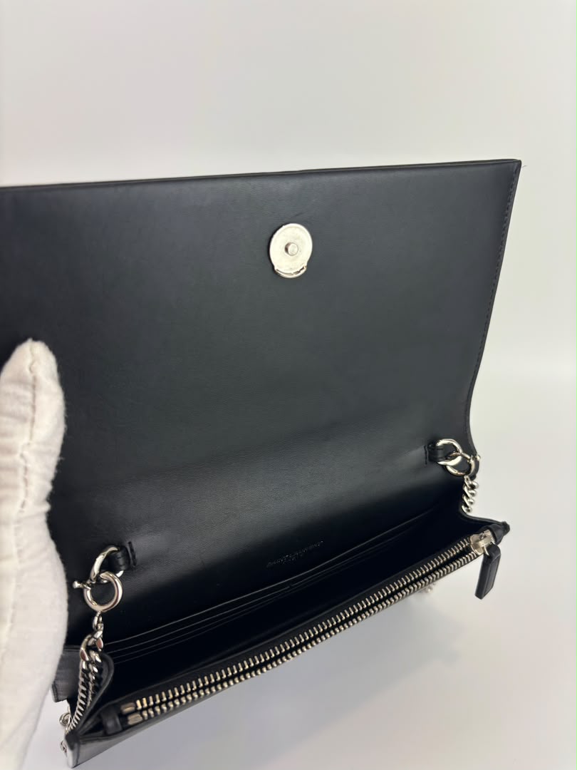 Kate Small Tassel Chain Bag in Black SHW