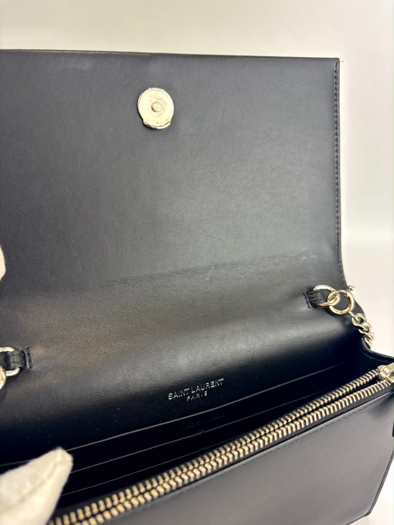 Kate Small Tassel Chain Bag in Black SHW