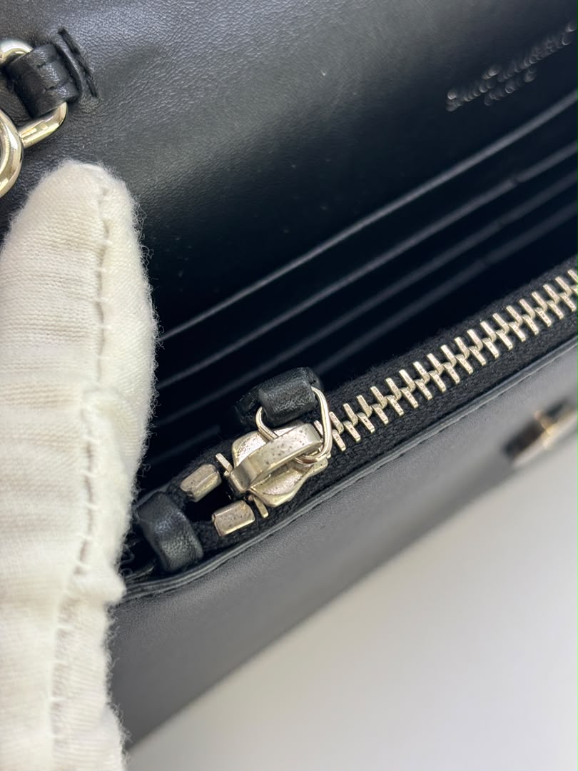Kate Small Tassel Chain Bag in Black SHW
