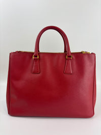 Large Red Saffiano Lux Tote
