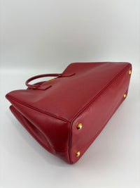 Large Red Saffiano Lux Tote