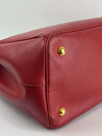 Large Red Saffiano Lux Tote