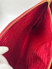 Large Red Saffiano Lux Tote