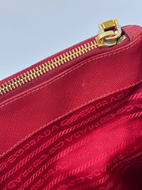 Large Red Saffiano Lux Tote