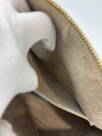 Microguccissima Leather Mini Dome Crossbody in Light Blue